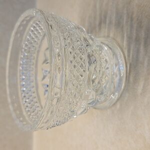 Vintage Anchor Hocking Wexford Open Sugar Bowl Clear Glass 3"